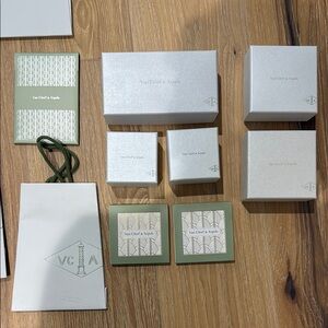 Van Cleef & Arpels Boxes, Shopping Bags, Cleaning Cloths, and Ribbons